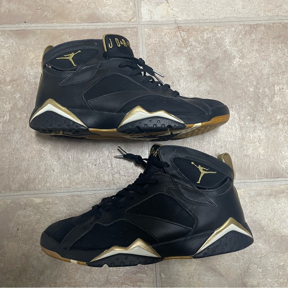 Jordan 7 Golden Moments Black Gold Size 12